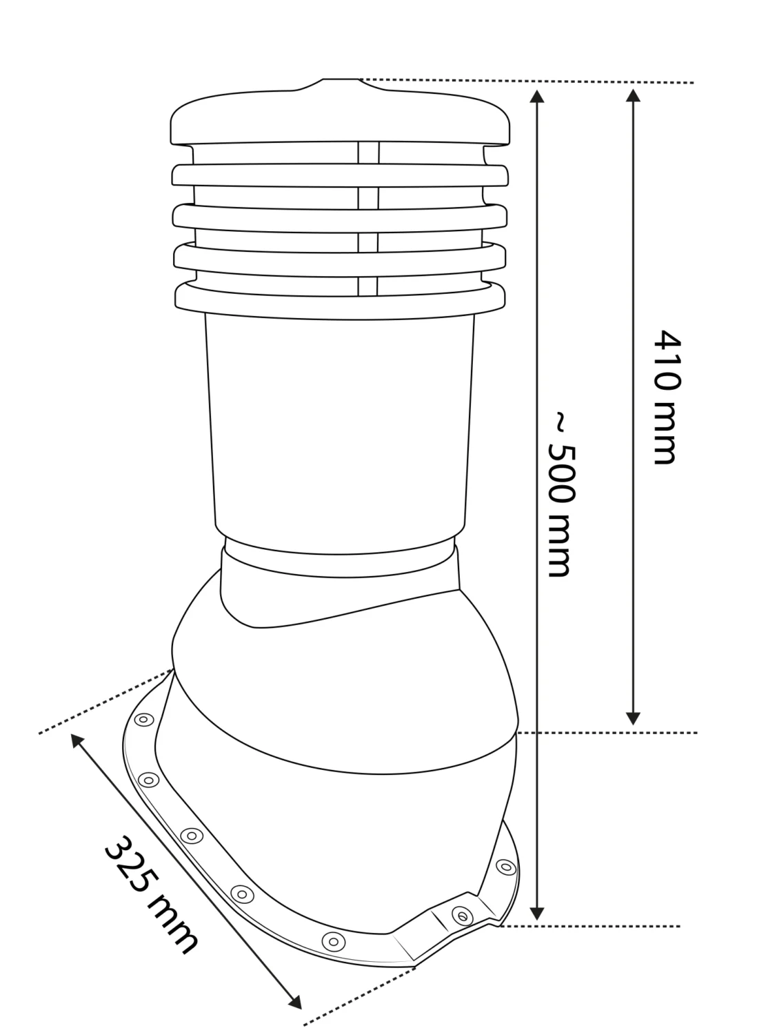 Kominek dachowy Eurovent® VENTOS X T18